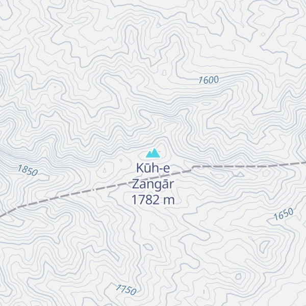 Map of Kūh-e Zangār