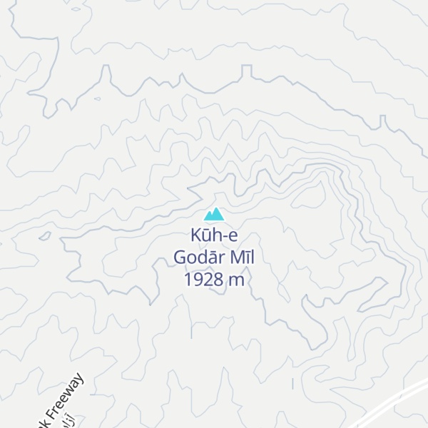 Map of Kūh-e Godār Mīl