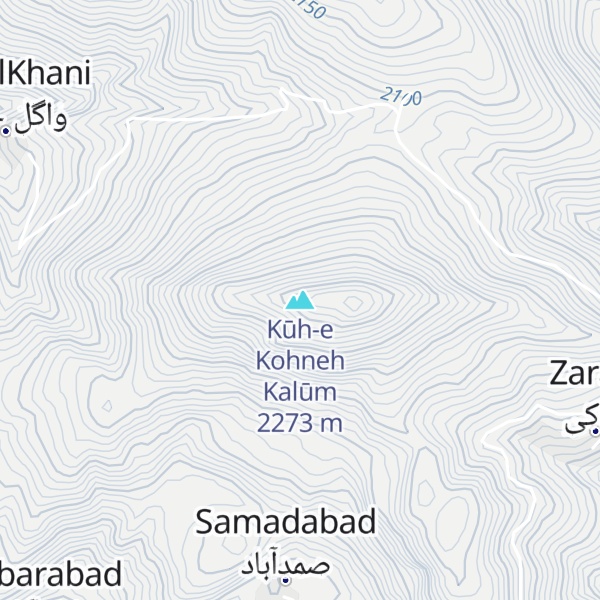 Map of Kūh-e Kohneh Kalūm