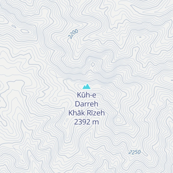 Map of Kūh-e Darreh Khāk Rīzeh