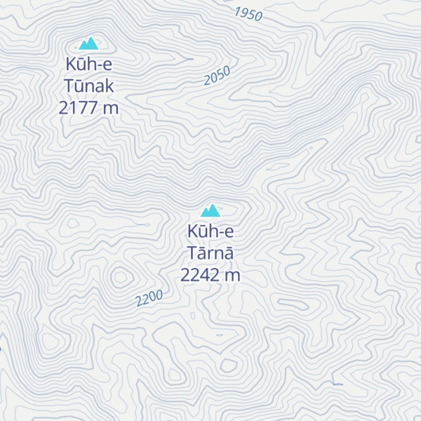 Map of Kūh-e Tārnā