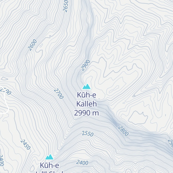 Map of Kūh-e Kalleh