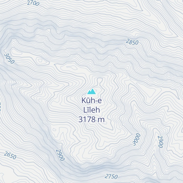 Map of Kūh-e Līleh