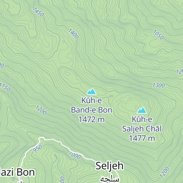 Map of Kūh-e Band-e Bon