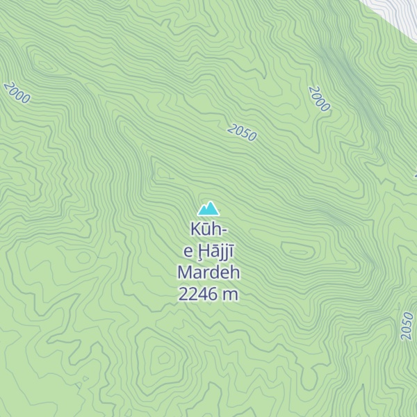 Map of Kūh-e Ḩājjī Mardeh