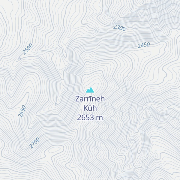 Map of Zarrīneh Kūh