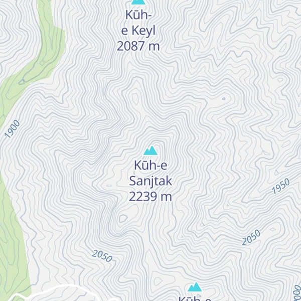 Map of Kūh-e Sanjtak