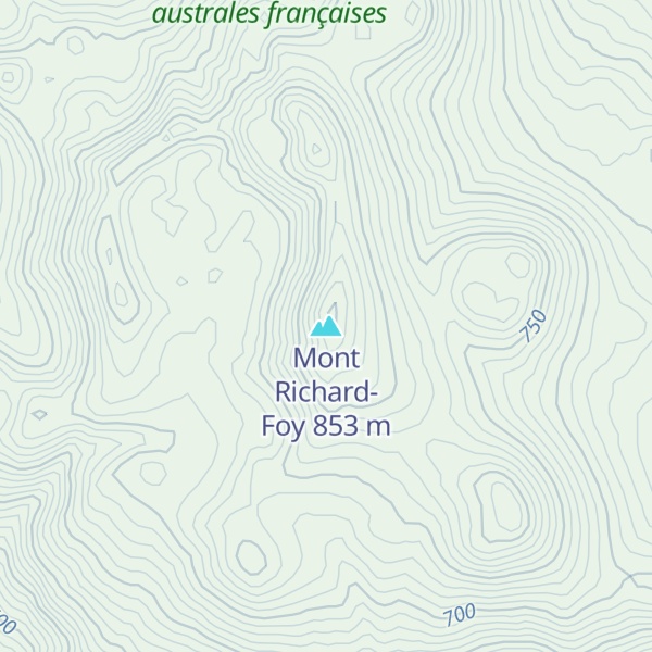 Map of Mont Richard-Foy
