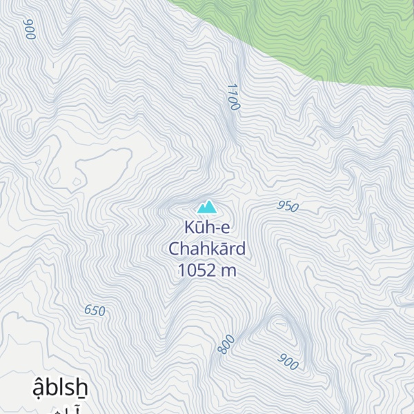Map of Kūh-e Chahkārd