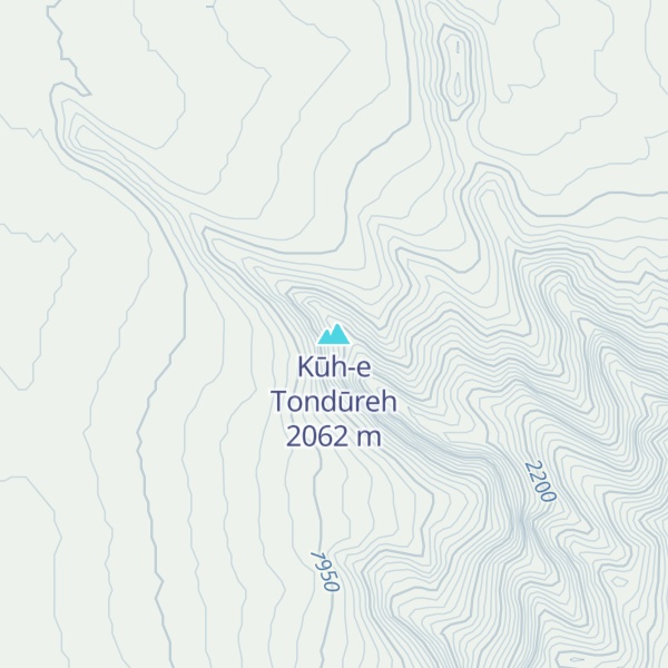 Map of Kūh-e Tondūreh