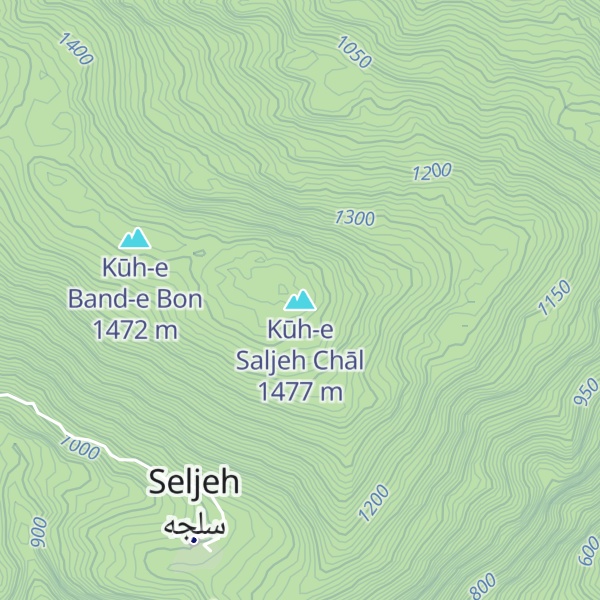 Map of Kūh-e Saljeh Chāl