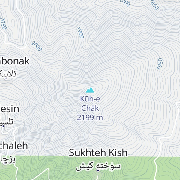 Map of Kūh-e Chāk