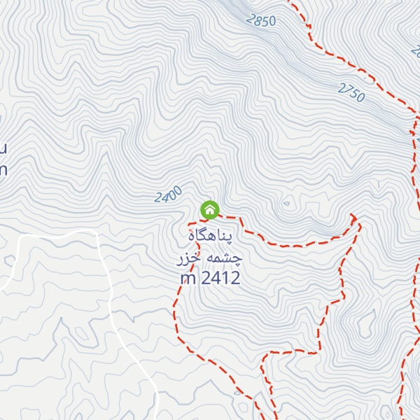 Map of پناهگاه چشمه خزر