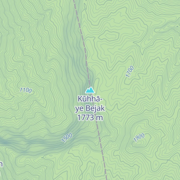 Map of Kūhhā-ye Bejak