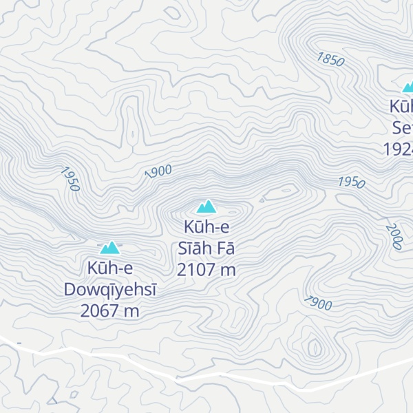Map of Kūh-e Sīāh Fā