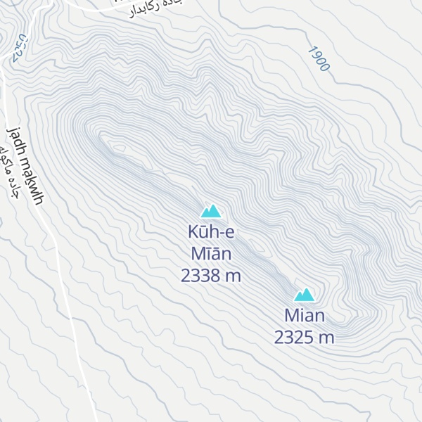 Map of Kūh-e Mīān