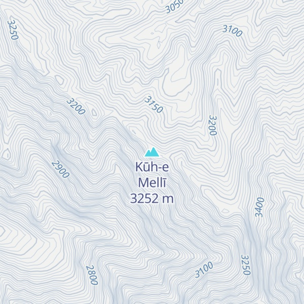 Map of Kūh-e Mellī