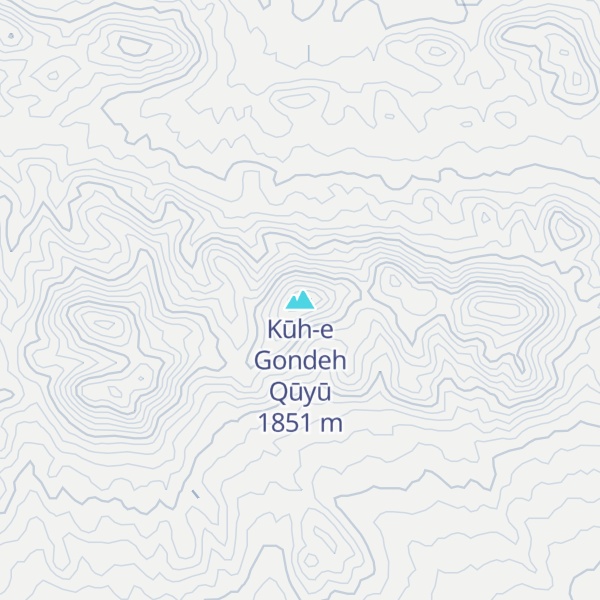 Map of Kūh-e Gondeh Qūyū