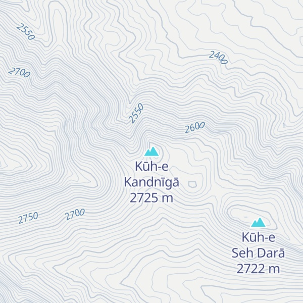 Map of Kūh-e Kandnīgā