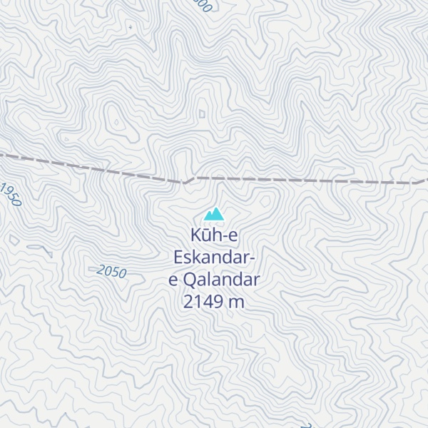 Map of Kūh-e Eskandar-e Qalandar
