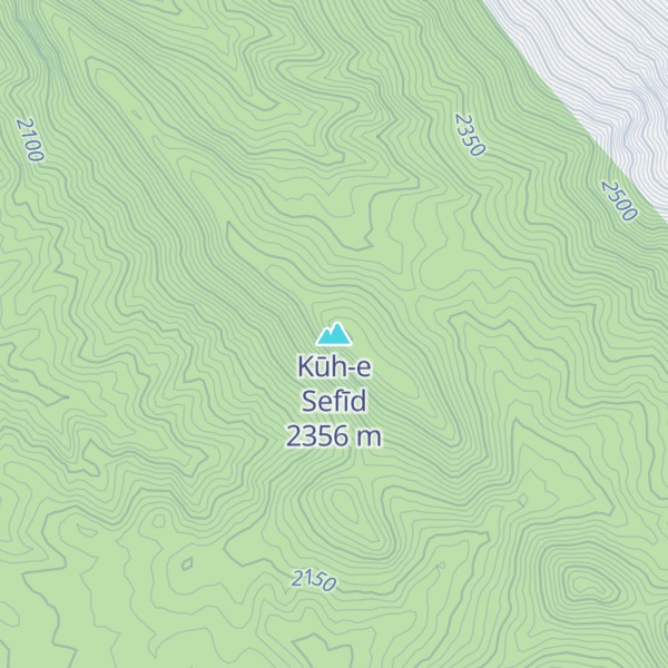 Map of Kūh-e Sefīd