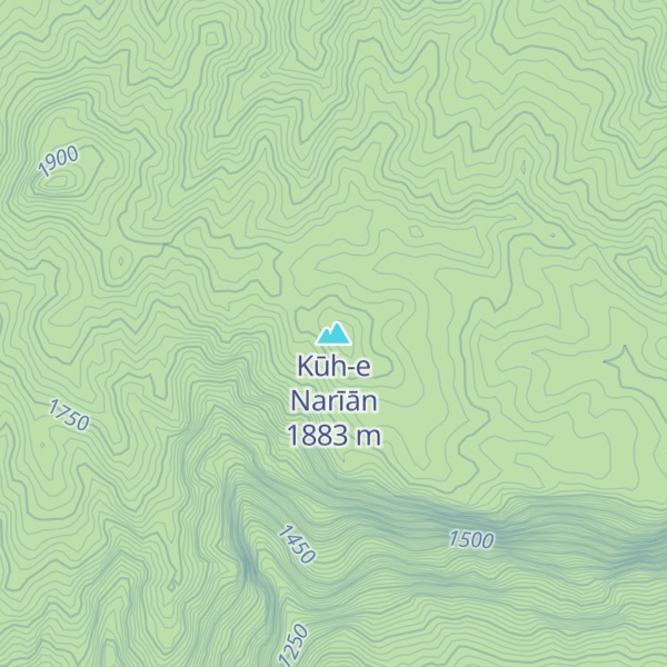 Map of Kūh-e Narīān