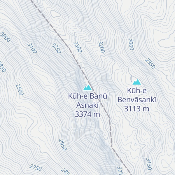 Map of Kūh-e Banū Asnakī