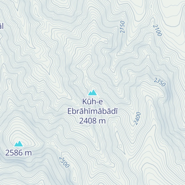 Map of Kūh-e Ebrāhīmābādī