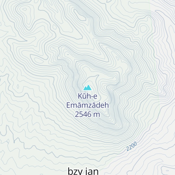 Map of Kūh-e Emāmzādeh