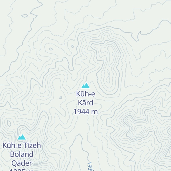 Map of Kūh-e Kārd