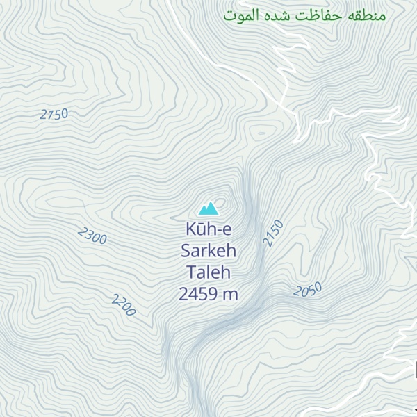 Map of Kūh-e Sarkeh Taleh