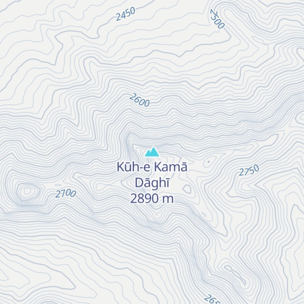 Map of Kūh-e Kamā Dāghī