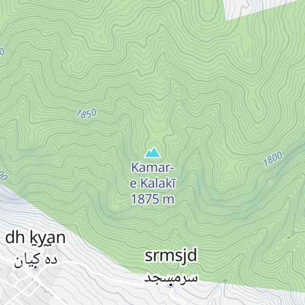 Map of Kamar-e Kalakī