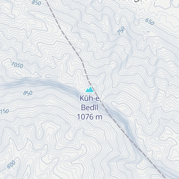 Map of Kūh-e Bedīl