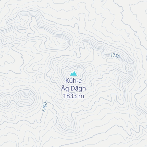Map of Kūh-e Āq Dāgh
