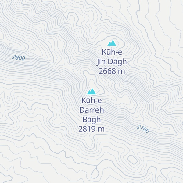 Map of Kūh-e Darreh Bāgh
