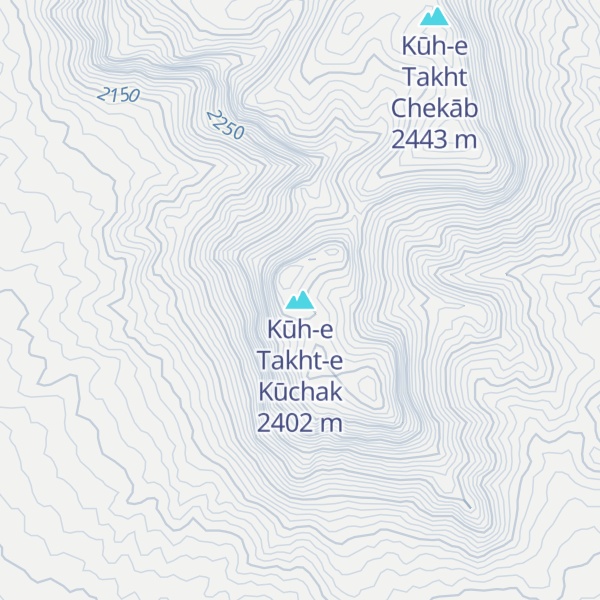 Map of Kūh-e Takht-e Kūchak
