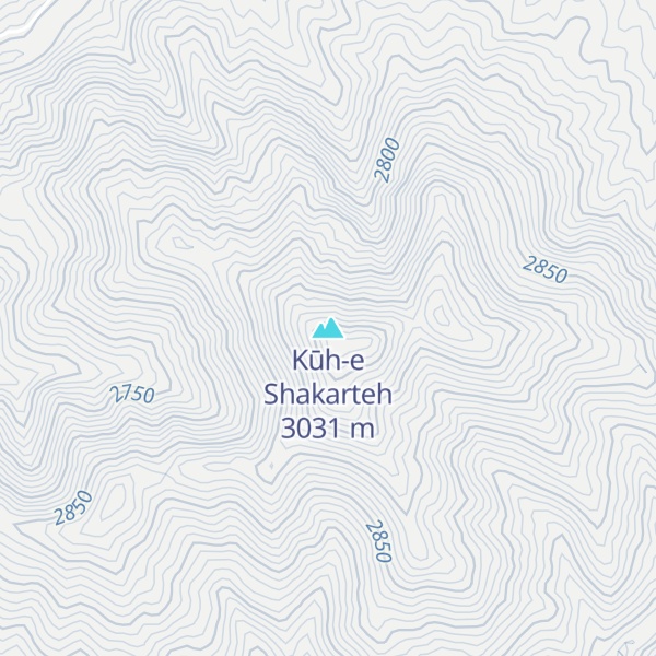 Map of Kūh-e Shakarteh