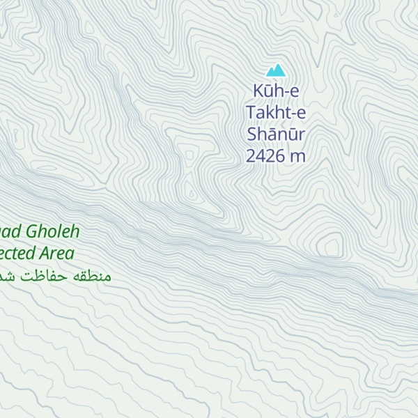 Map of Kūh-e Jangāh