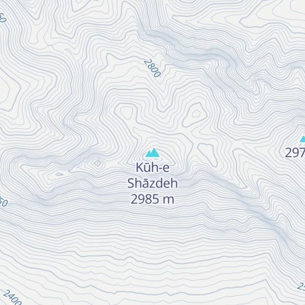 Map of Kūh-e Shāzdeh