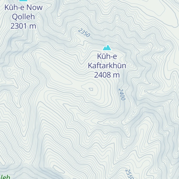 Map of Kūh-e Takht-e Chārqāsh
