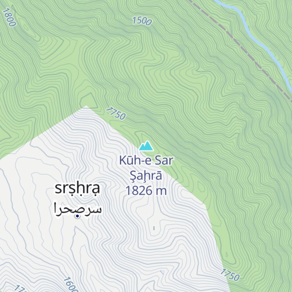 Map of Kūh-e Sar Şaḩrā