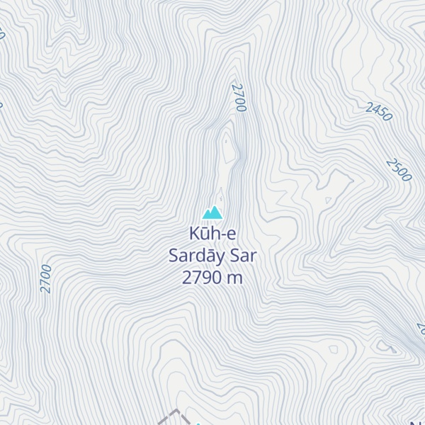 Map of Kūh-e Sardāy Sar