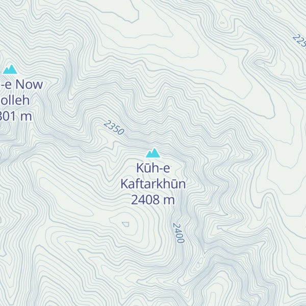 Map of Kūh-e Kaftarkhūn