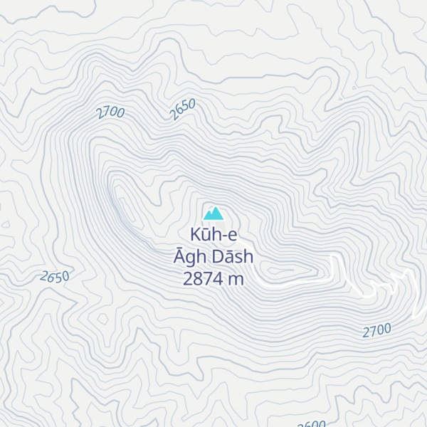 Map of Kūh-e Āgh Dāsh