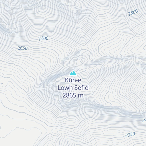 Map of Kūh-e Lowḩ Sefīd