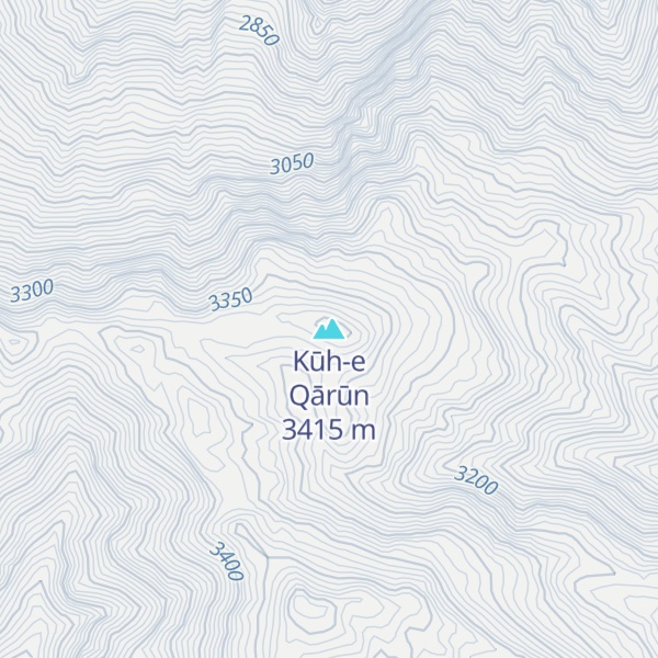 Map of Kūh-e Qārūn