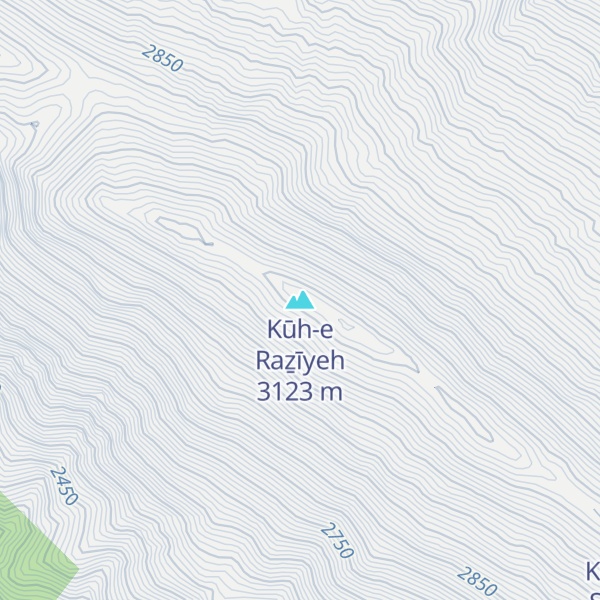 Map of Kūh-e Raẕīyeh