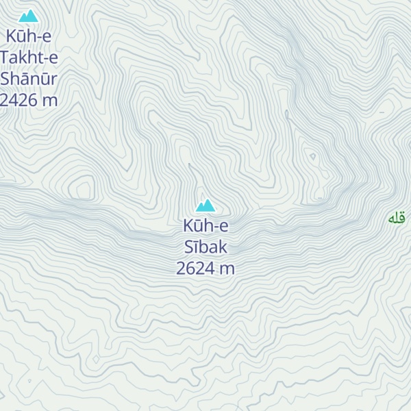Map of Kūh-e Sībak