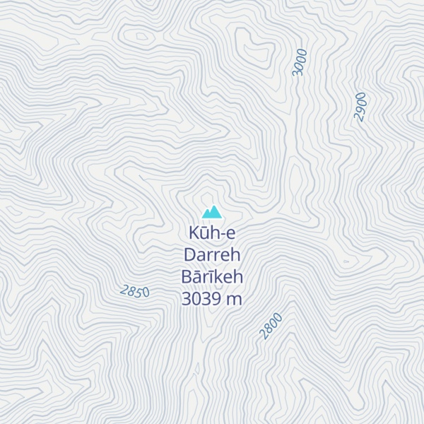 Map of Kūh-e Darreh Bārīkeh